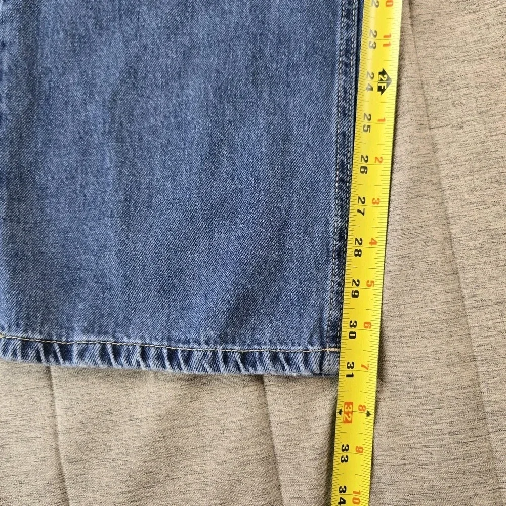 Pimkie‎ Women's Wide Leg Button Fly Medium Wash Mid Rise Jeans 30
